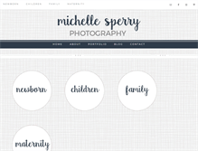 Tablet Screenshot of michellesperryphotography.com